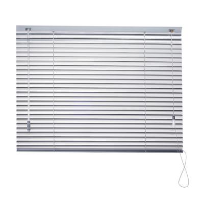 China China Manufacturer Custom High Quality 25Mm Environmentally Friendly Slat Manual Wooden PVC Horizontal Blinds With Rod for sale