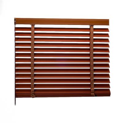 China Environmental Friendly Hot Sale 50mm Slat Manual Wooden Venetian Blinds Windows for sale