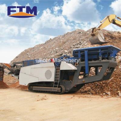 China 2019 Building Mobile Type Crawler Sandstone Crusher/Portable Wheel Tire Type Crushing Factory Manufacturer for sale