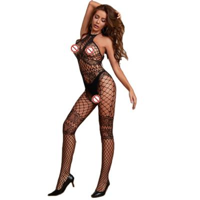 China VAQUA Breathable Sexy Lingerie For Women Flexible Teddy Bodysuit Sexy Sling Women Sexy Lace Net Mesh Lingerie for sale