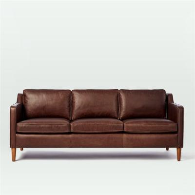 China Sectional sofa soild single seat sofa set sofa wooden leather leather chair for sale