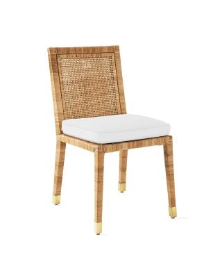 China Hot Sale Traditional Outdoor Balboa Side Chair Rattan Wooden Dining Chair Dining Chair for sale