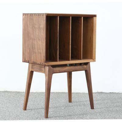 China Shanghai Bedside Nightstand Wooden Nightstand Solid Wood Hotel Nightstand For Bed Room for sale