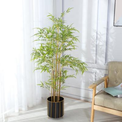 China Environmental protection factory direct decorations artificial bamboo palm tree for home decoration for sale