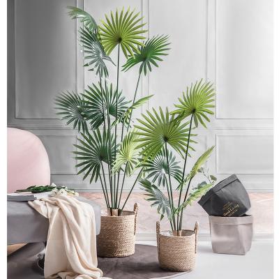 China Environmental protection manufacturing direct indoor decorative palm tree artificial bonsai palm tree for sale