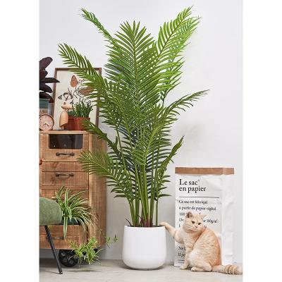 China Environmental Protection Heigh-grade Artificial Plants Palm Leaves Tree Potted Bonsai for sale