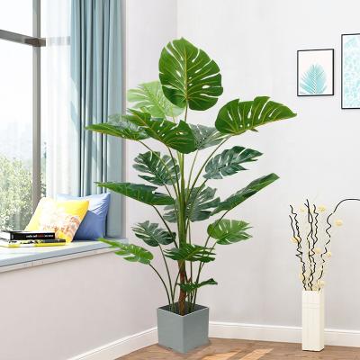 China Nordic Environmental Protection Real Artificial Monsteras Leaves Plants For Home Decoration for sale