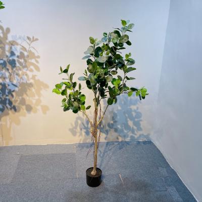 China Wholesale Environmental Protection Anti-UV Artificial Green Decor Bonsai Plants For Decoration for sale