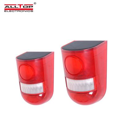 China ALLTOP New Products Remote Control Outdoor Waterproof IP65 3w Flashing Light All in One Solar Led Warning Lamp 69*120mm for sale