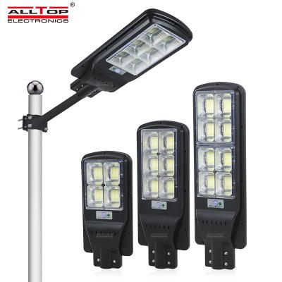 China ALLTOP ROAD ABS Outdoor Integrated Motion Sensor 100w 200w 300w All In One Solar LED Street Light for sale