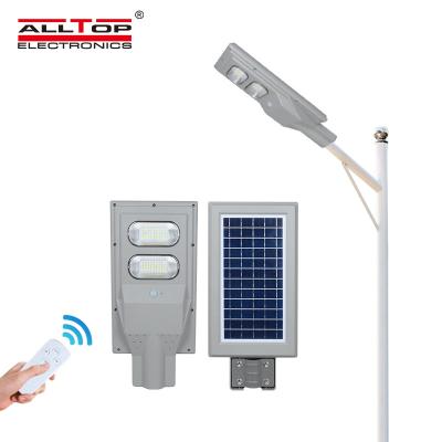 China ROAD ALLTOP Wholesale ABS IP65 waterproof outdoor all in one 30w 60w 90w solar power led street light sensor for sale