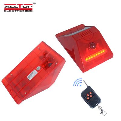 China ALLTOP IP65 Waterproof 3w Lightweight Remote Control Solar Security Outdoor Flashing All In One Led Solar Traffic Light 69*120mm for sale