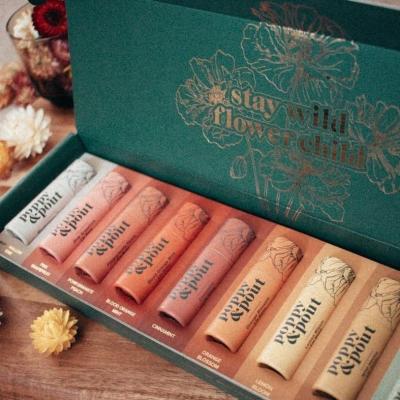 China Luxury Eco Friendly Biodegradable Gift Cosmetics Packaging Lip Gloss Materials Lip Logo Paper Box Custom Packaging Tubes for sale