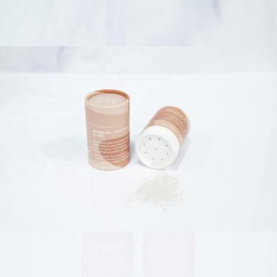 China Biodegradable Plain Food Grade Paper Salt Powder Empty Paper Tube Cosmetic Powder Paper Tube For Powder for sale