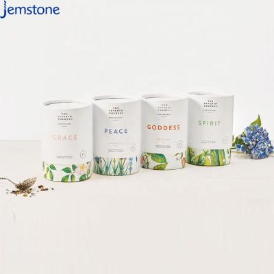 China Recycled Materials Custom Design Food Grade Paper Tubes Packaging Tube For Coffee And Tea Paper Tube for sale