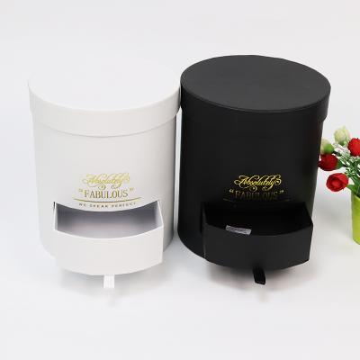 China Customized Recyclable Round Tube Paper Flower Cylinder Packaging Box Round Hat Box Gift Box For Flower Arrangements for sale