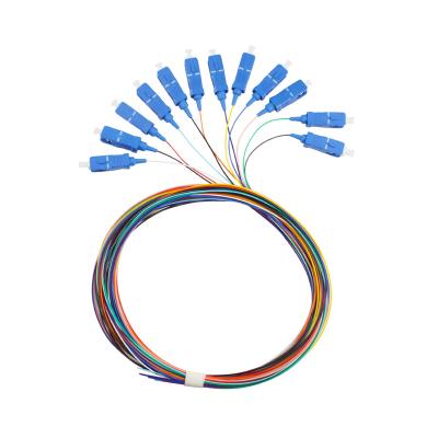 China FTTH Optical Cable SC/UPC Optical Pigtail 1M Fiber Optic Cable for sale