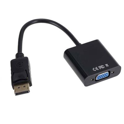 China High Quality COMPUTER DP to VGA 250mm Adapter Converter Plug and Play Two Modes for Computer Cable Laptop for sale