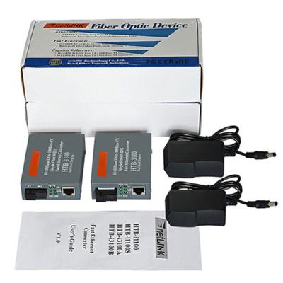 China Telecommunication Fast Delivery Media Converter 10100 Fiber Media Converter Rj45 SC Connector Fiber Optic Equipment for sale