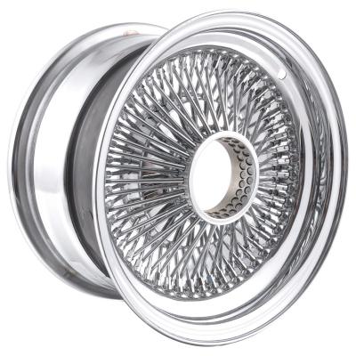 China Crosslace Chrome Spoke Wire Wheel For Car for sale