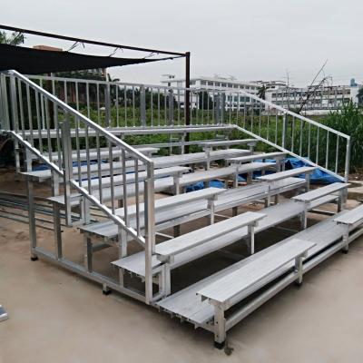 China Portable With Wheels Aluminum Event Outdoor Gym Bleachers Folding Bleachers for sale