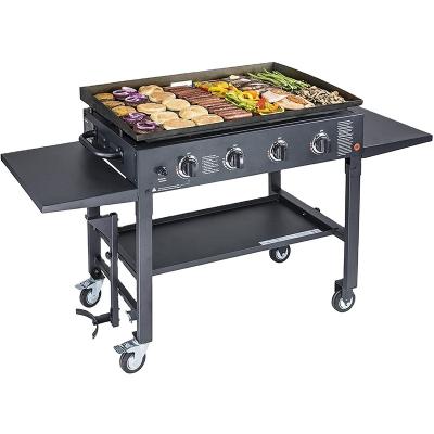 China Easily Assembled Outdoor Picnic Camping Garden Backyard Easily Assembled Cleaned Cart Gas BBQ Grill for sale