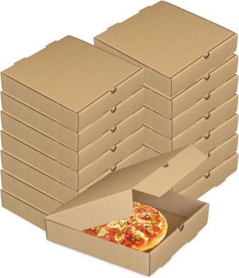 China Recycled Materials 7 9 12 Inch Eco Friendly Food Storage Package Pizza Box Supply Logo Customization Services for sale