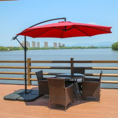 China 10ft Modern Hanging Cantilever Banana Umbrella Umbrella Parasol for sale