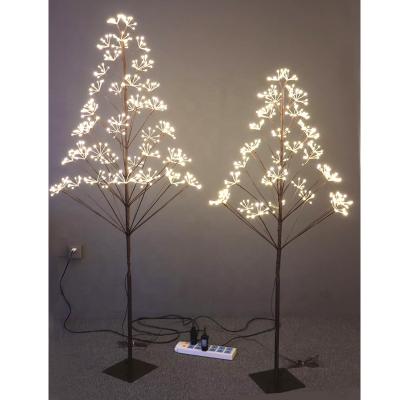 China Decoration Outdoor LED Flower Tree 1.5M-1.8M Lights - Dark Brown for sale