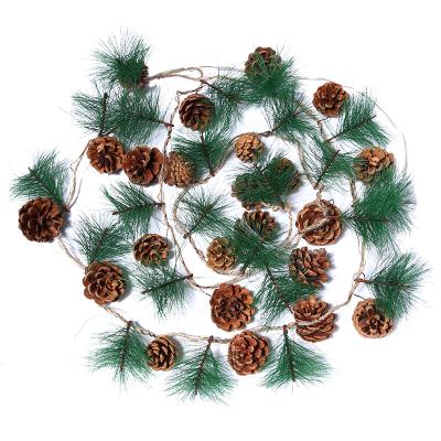 China Commercial Use LED Light Christmas Decoration Pine Cone LED Pine Needle String Lights for sale