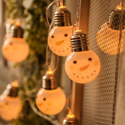 China Commercial Use Christmas Ball Snowman LED Light String for sale