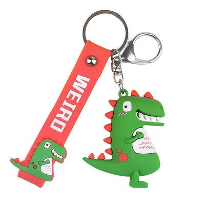 China Creative Decoration Fashion Lovely Cartoon Dinosaur Keychain Car Bag Decoration Gift Keychains for sale