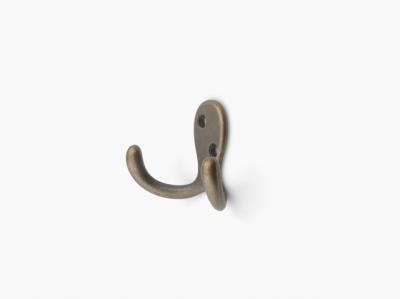 China Wardrobe Zamac coat hooks Front holes for shelf drilled screws for sale