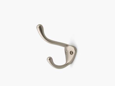 China Zamac Double Hook Wardrobe Interior Fittings Clothing Hooks for sale