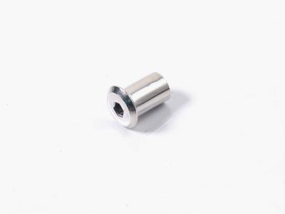 China Nickel plated Steel flat cap nut flat head female cap nut for wood furniture for sale