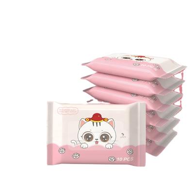 China Wholesale Eco-friendly Multi Functional Portable Disposable Towel Mother Infant Face Hands Say Mouth Clean Nonwoven Wet Tissue Paper for sale