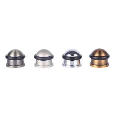 China Modern Heavy Duty Zinc Alloy Furniture Rubber Ring Door Stop Hardware for sale