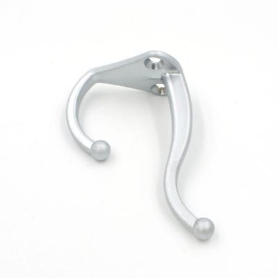 China New Design Metal Clothing High Quality Zinc Alloy Bathroom Double Towel Hook Wall Mount Coat Hook Hanger for sale