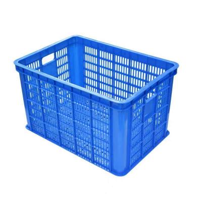 China Mesh Factory Outlet High Quality Customized Edible Grade Mesh Plastic Crate Strong For Fruit And Vegetable Carrying for sale