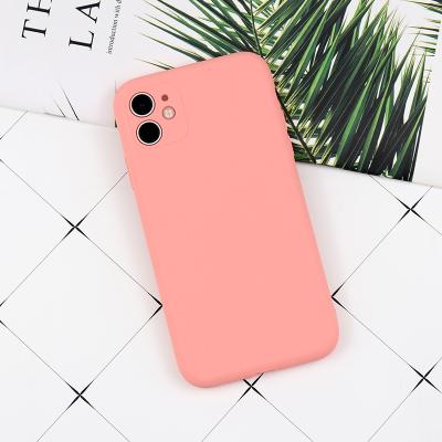 China Custom Wholesale Color Premium Anti-drop Candy Liquid Silicon Case For iPhone 11 Pro X XS Max Skin Touch Protectover Feeling Cove for sale