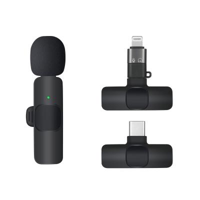 China Detachable Lavalier Microphone Plug and Lapel Mini Mic forType-C Android and IPhone IPad Gaming Recording Wireless Lavalier Microphone for sale