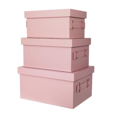 China Factory Price Stored Home Decoration Hot Selling Crate Wooden And Leather Box Customized for sale