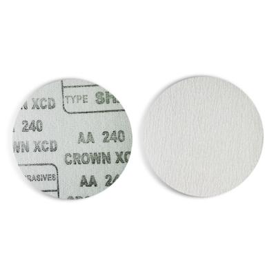 China Hook And Loop White 125mm Wood Sanding Paper Sanding Disc for sale