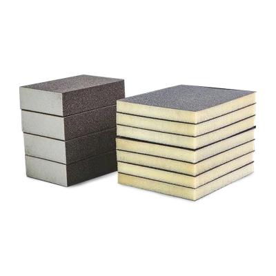 China For wooden sponge sand paper and sponge sand double-sided block for sale