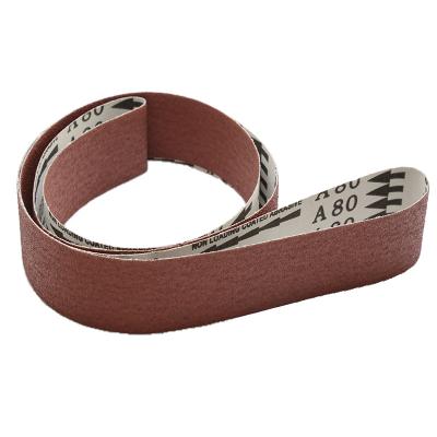 China Durable High Quality Soft Aluminum Oxide Cloth Sand Belt For Wood And Metal Polishing for sale