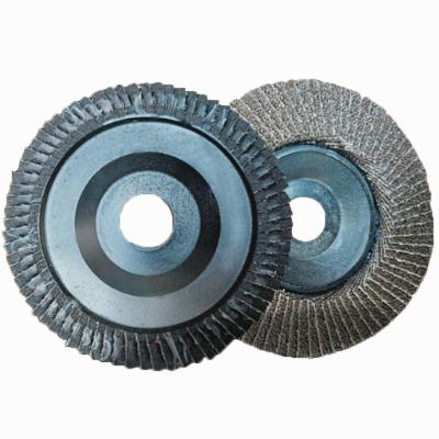 China Durable 4in Grit Wheel Fin 40 Calcined Aluminum Oxide Abrasive Fin Disc for sale