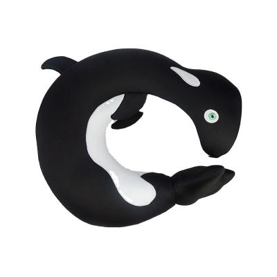 China Custom Bsci Factory Cool Spandex Fabric Animal Shaped Microbead Travel Neck Cooling Pillow for sale