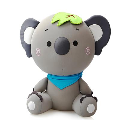 China Kids Gray Koala Doll Soft Spandex Fabric Safe Creative Microbead Stuffed Toys for sale