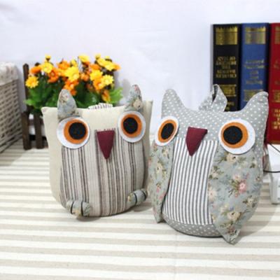 China Wholesale Plush Owl Decoration Fabric Doorstop With Sandbag Plush Doorstop for sale