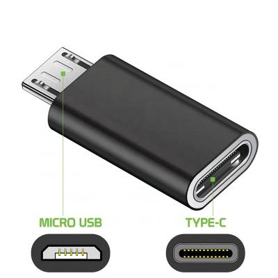 China Mobile Phone Kurras USB Female Type-C to Micro USB A Male to Micro USB Data Charger Converter Adapter Compatible with Android Mobile Phone for sale